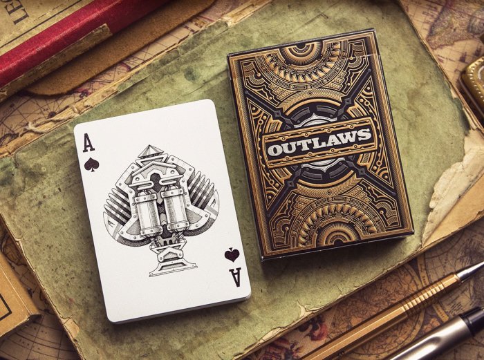 Deck playing cards card outlaws designs beautiful most game credit creative dribbble