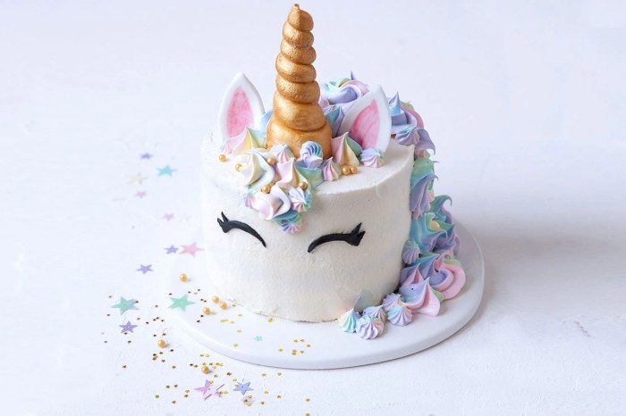 Einhorn deko kuchen